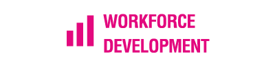 Icon of graph representing workforce development